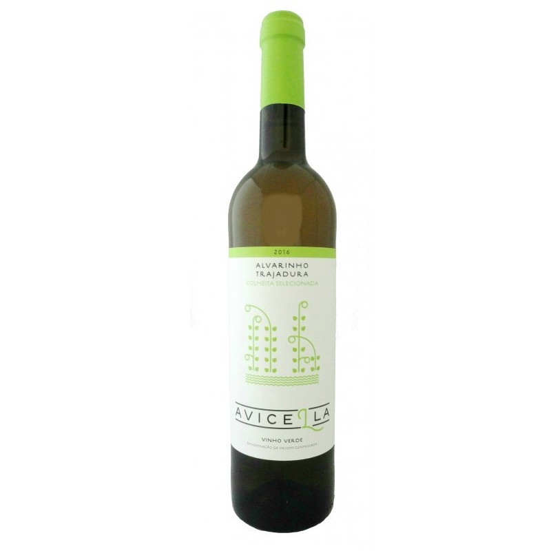 Avicella Alvarinho ja Trajadura-valkoviini Avicella Alvarinho ja Trajadura-valkoviini
