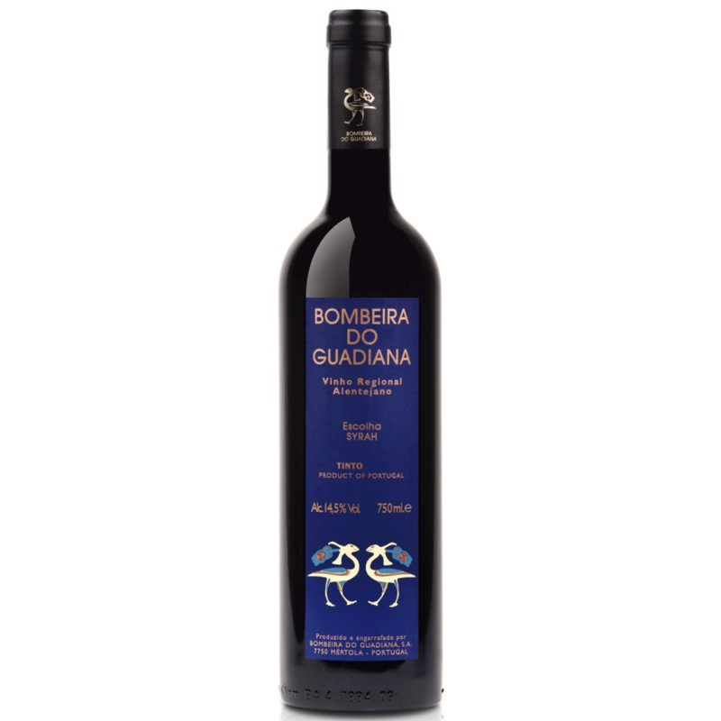 Bombeira do Guadiana Escolha Premium Syrah 2015 -punaviini Bombeira do Guadiana Escolha Premium Syrah 2015 -punaviini