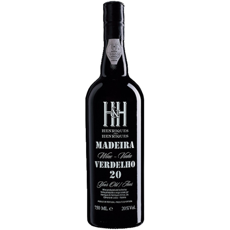 Henriques Henriques 20 jaar oude Madeira wijn Henriques Henriques 20 jaar oude Madeira wijn