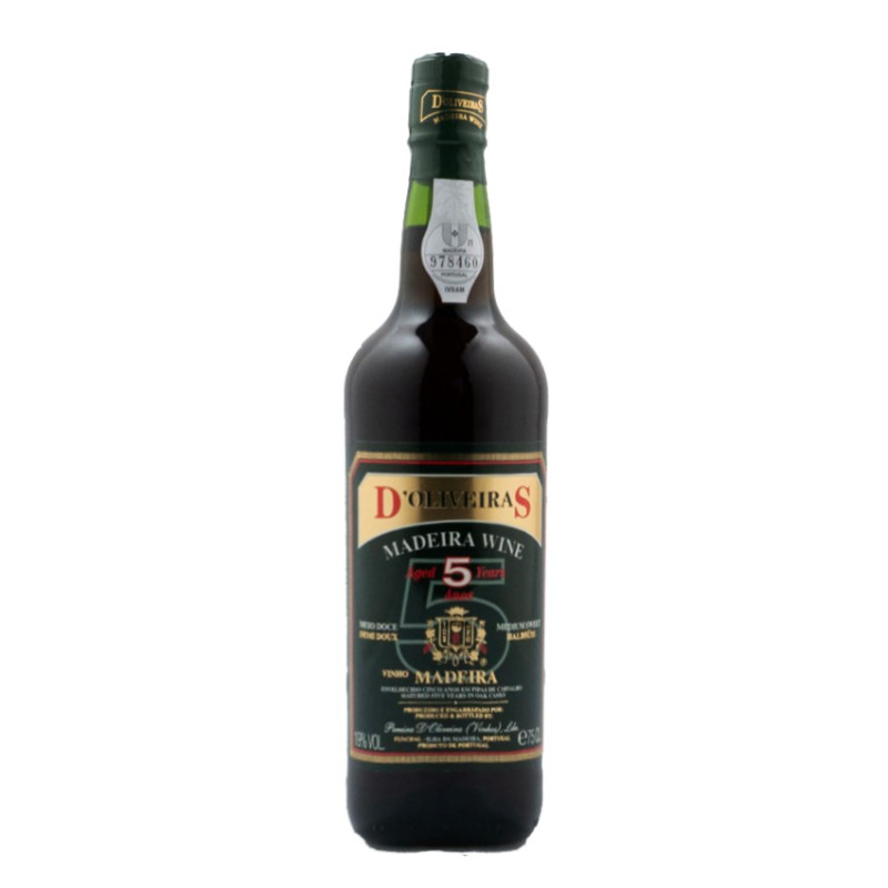 D'Oliveiras 5 jaar zoete Madeira wijn D'Oliveiras 5 jaar zoete Madeira wijn