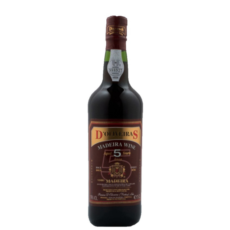 D'Oliveiras 5 Years Sweet Madeira Wine D'Oliveiras 5 Years Sweet Madeira Wine