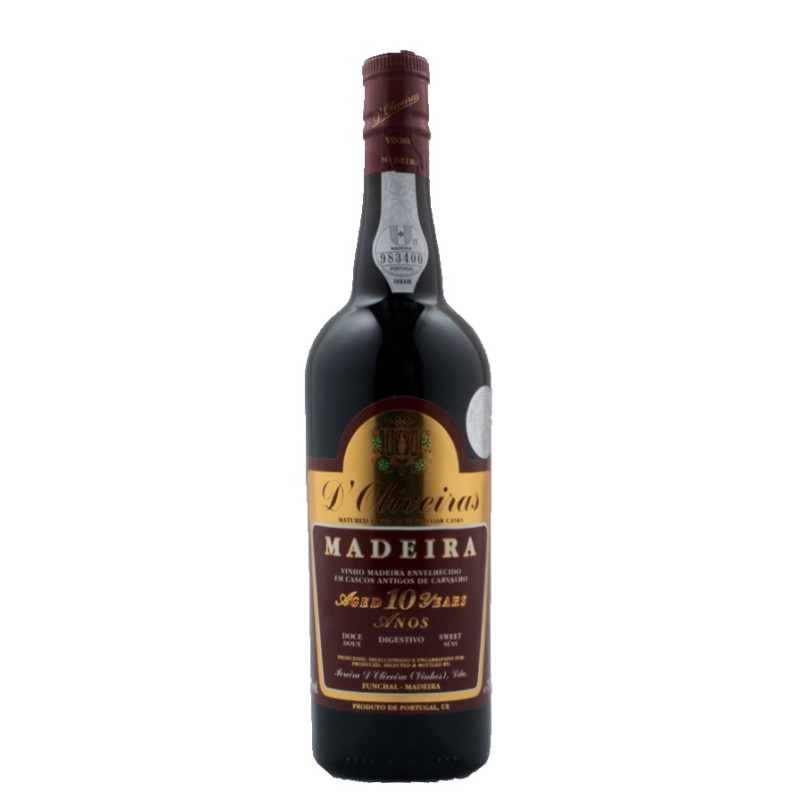D'Oliveiras 10 jaar zoete Madeira wijn D'Oliveiras 10 jaar zoete Madeira wijn