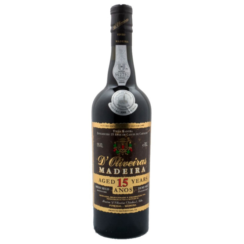 D'Oliveiras 15 Years Medium Dry Madeira Wine D'Oliveiras 15 Years Medium Dry Madeira Wine