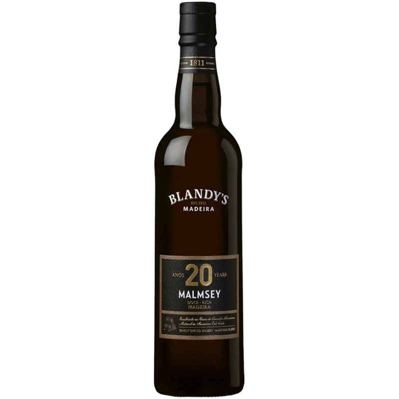 Blandy's 20 Years Malmsey Madeira Wine (500 ml)