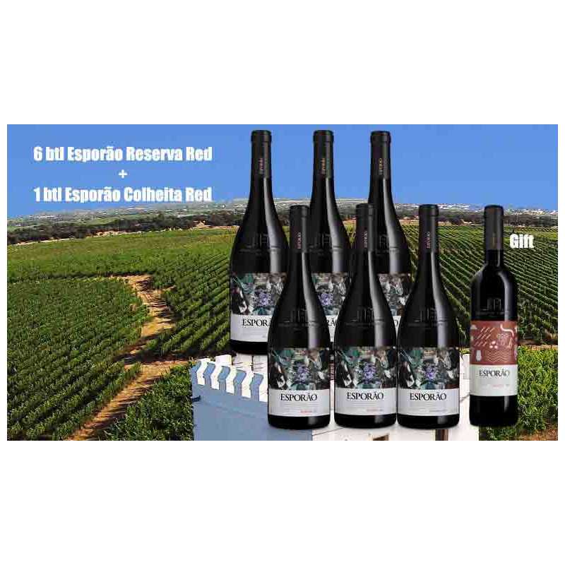 Promotie: 6 flessen Reserve + 1 Colheita gratis Promotie: 6 flessen Reserve + 1 Colheita gratis