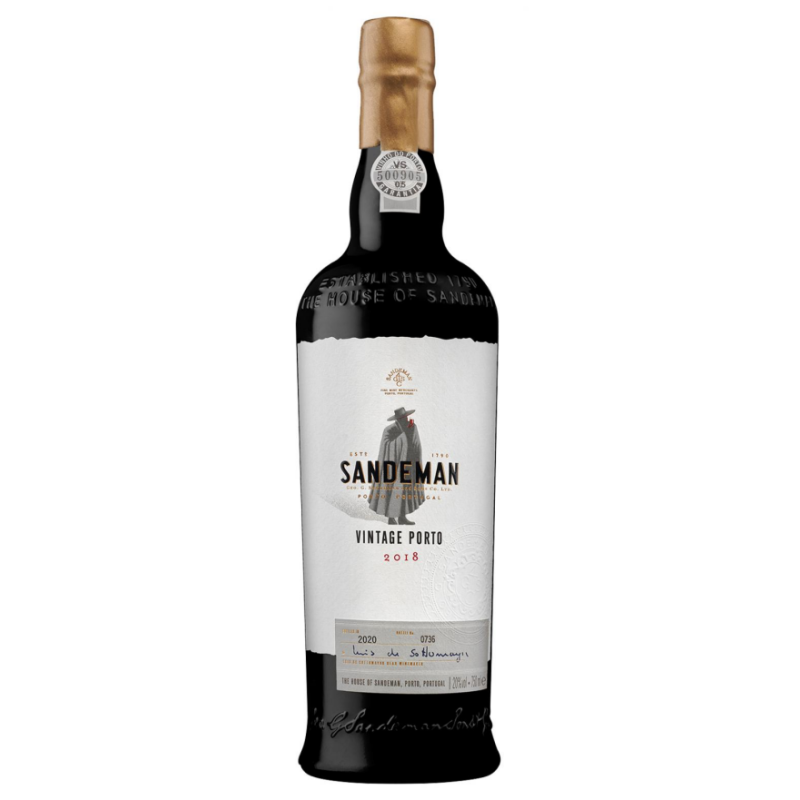 Flaske af Sandeman Vintage 2018 Portvin Flaske af Sandeman Vintage 2018 Portvin