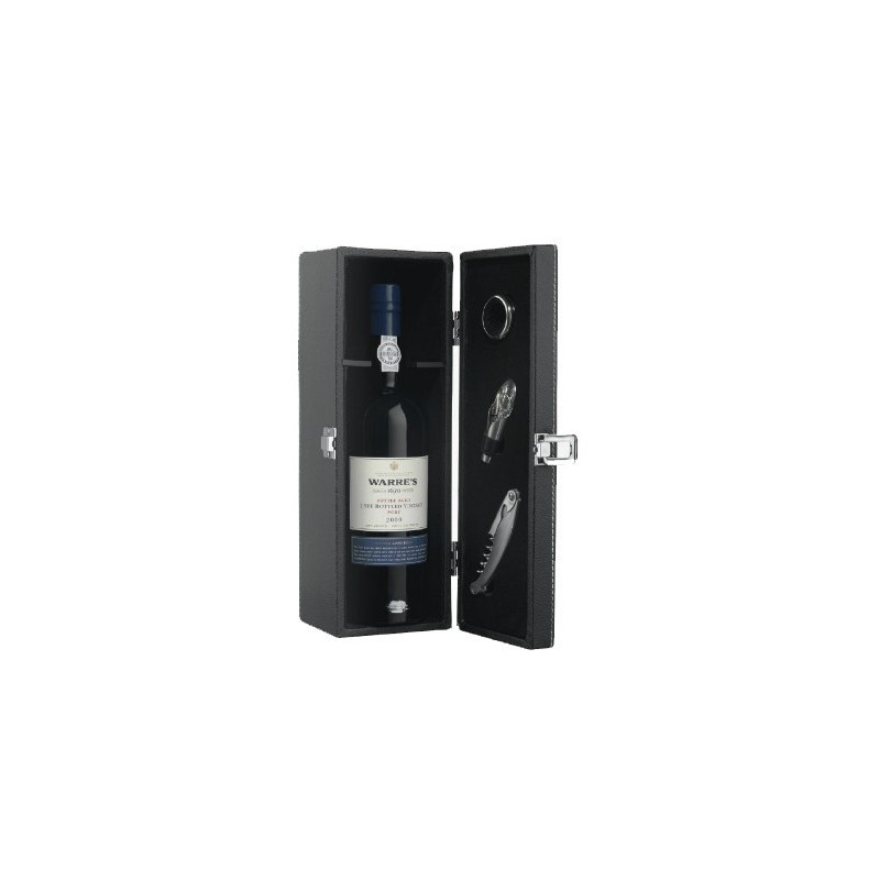 Coffret en cuir avec bouteille de vin de Porto LBV 2000 de Warre Coffret en cuir avec bouteille de vin de Porto LBV 2000 de Warre