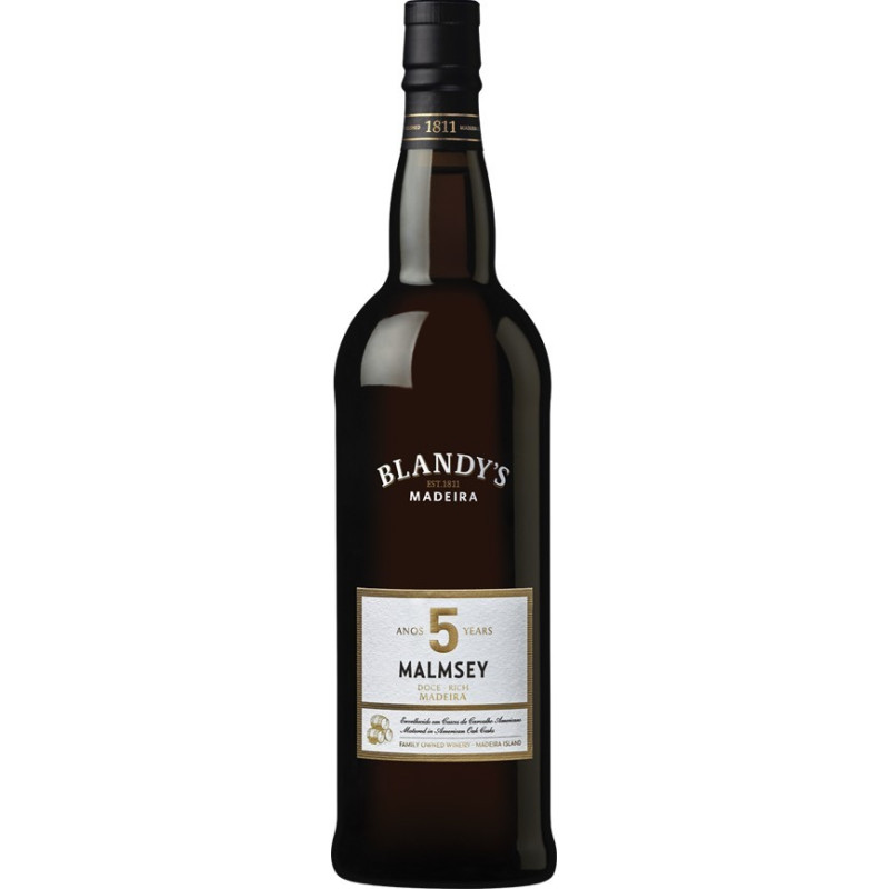 Blandy's 5 Years Malmsey Rich Madeira-wijn Blandy's 5 Years Malmsey Rich Madeira-wijn